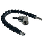 Set 2 piezas destornillador hexagonal 1/4" de 105 ° + adaptador flexible.