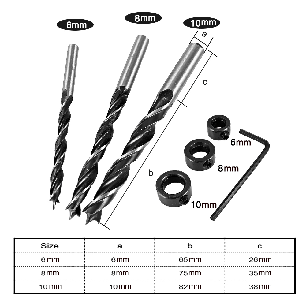 Set de 44 Piezas Plantilla Unión Espiga Tarugos - Imagen 2