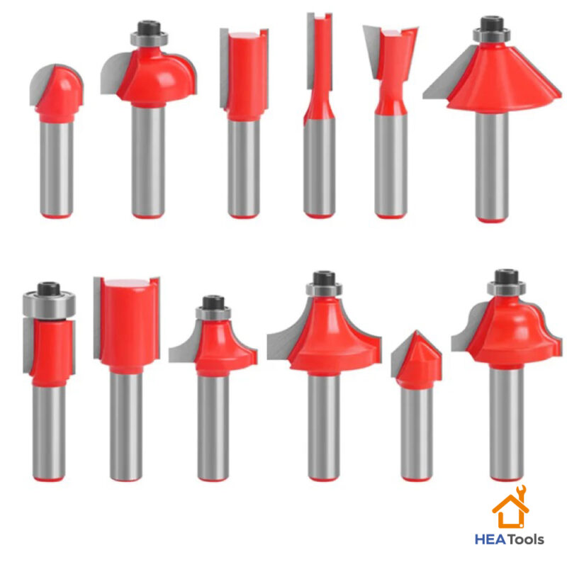 Set de 12 Fresas para Ruteadora 1/4" - Imagen 9