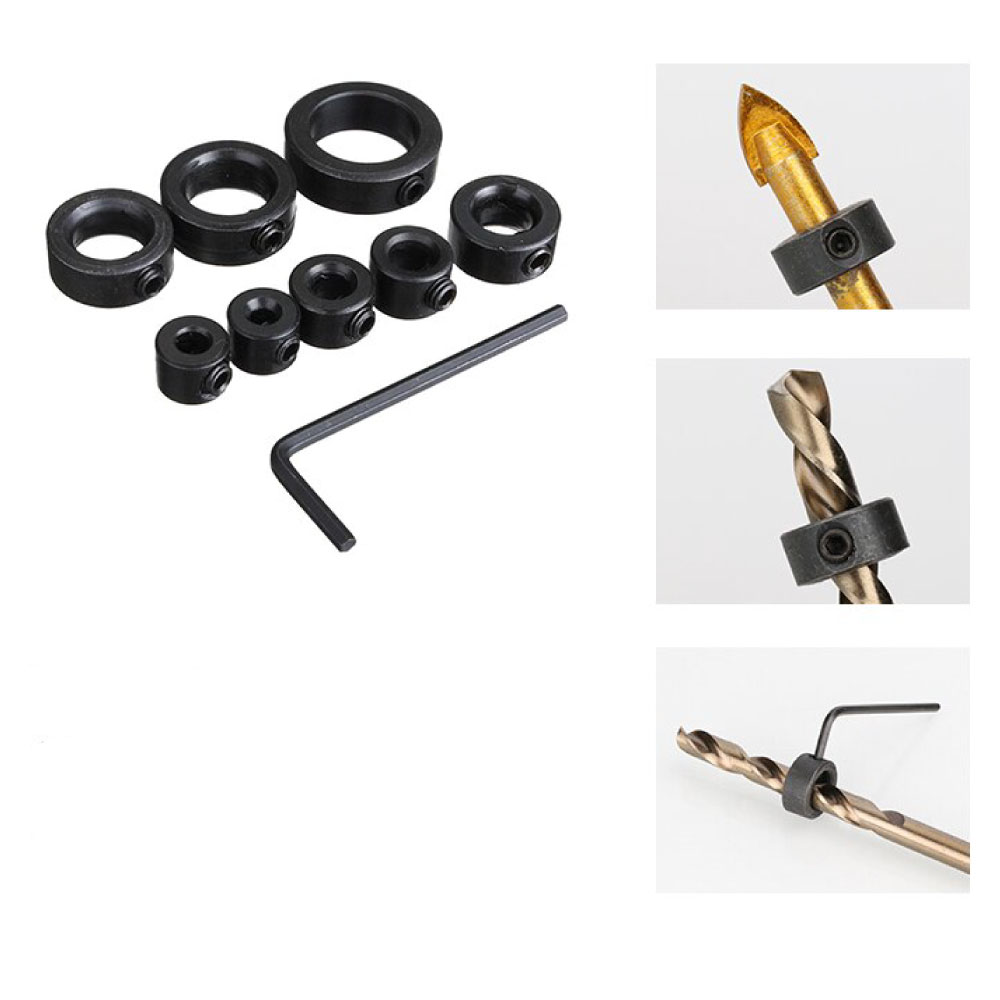 Set de 8 Topes de Profundidad para Brocas 3-16mm - Imagen 6