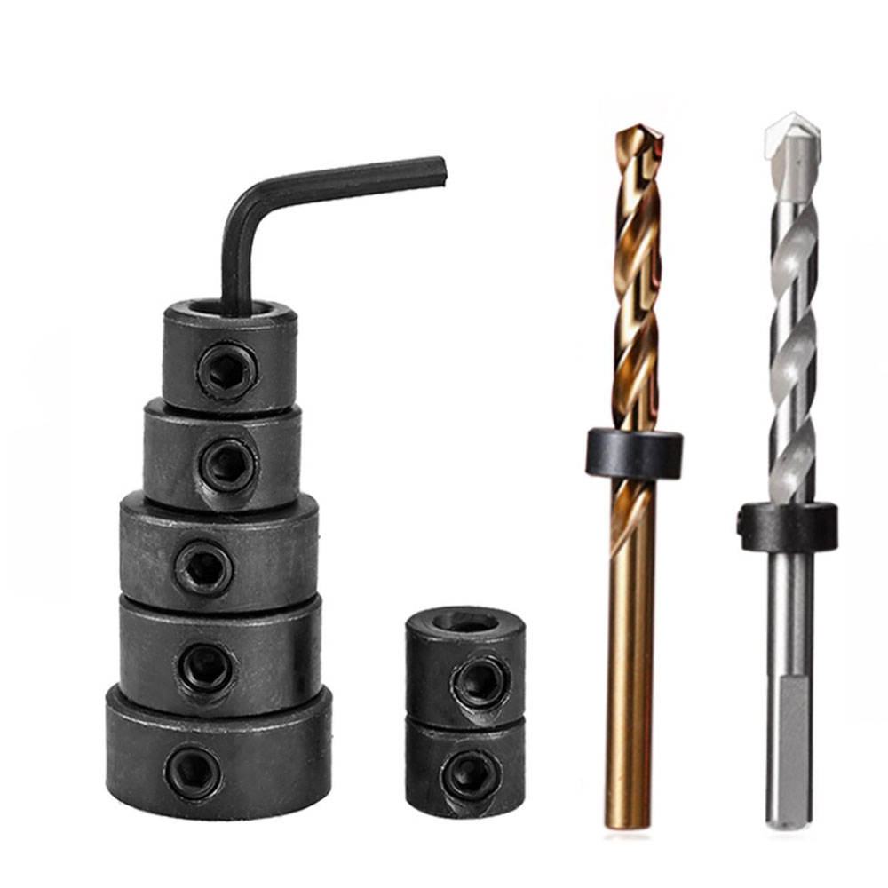 Set de 8 Topes de Profundidad para Brocas 3-16mm - Imagen 3