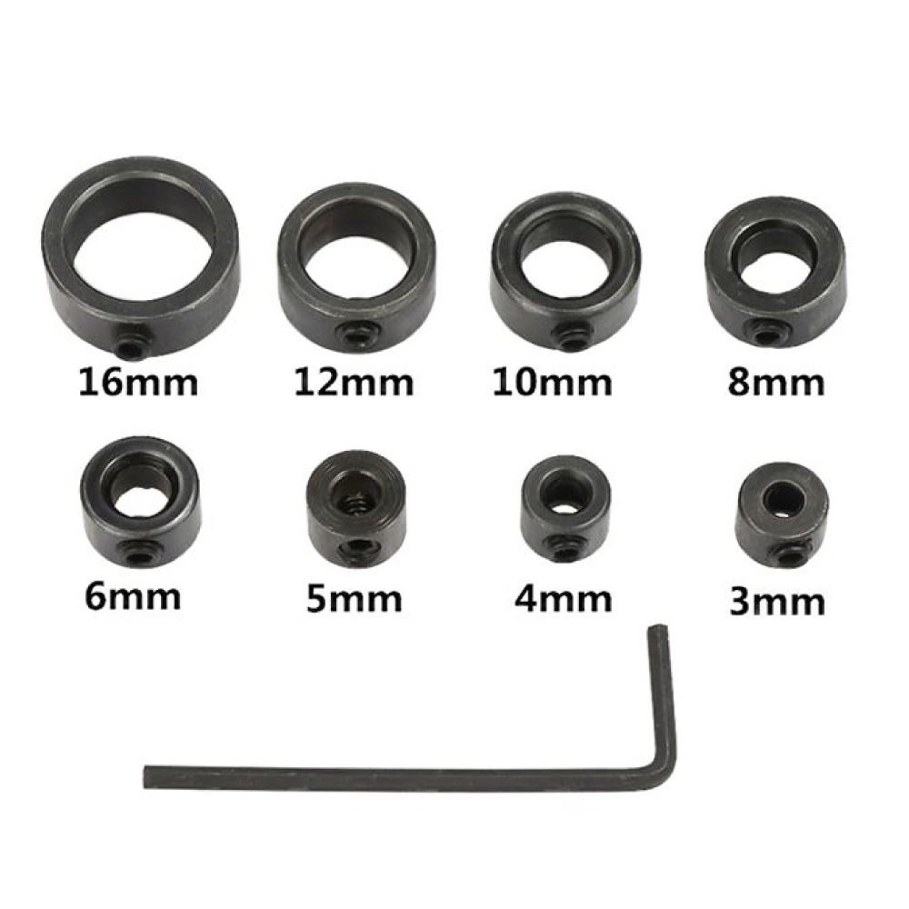 Set de 8 Topes de Profundidad para Brocas 3-16mm - Imagen 2