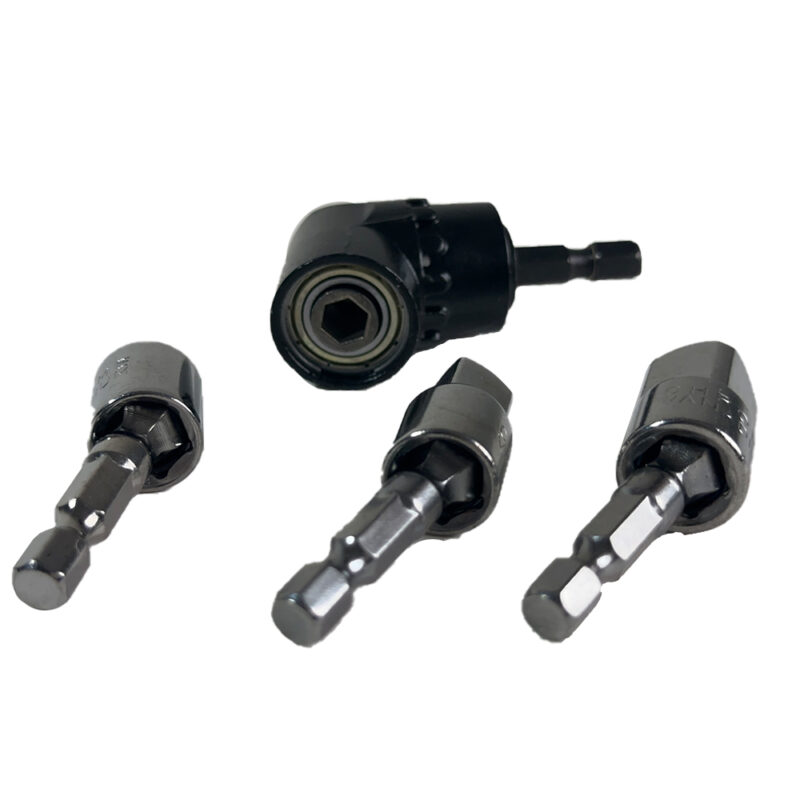 Set de 4 Piezas - Destornillador Hexagonal 105° + Extensores para Dados 1/4", 3/8" y 1/2" - Imagen 3