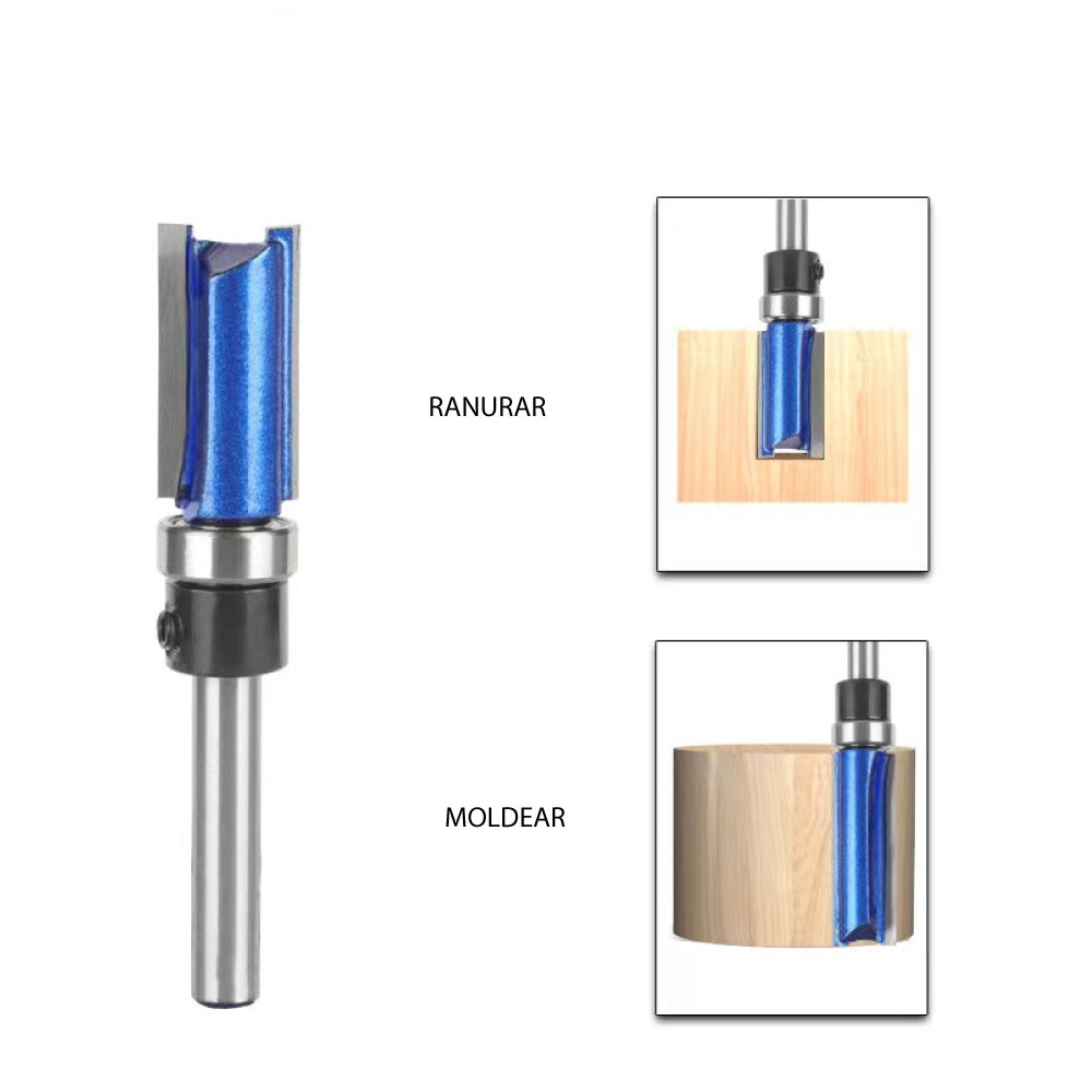 Fresa 2 aspas rodaje inferior 1/4" x 1/2" (25.5MM - 70MM) - Imagen 5