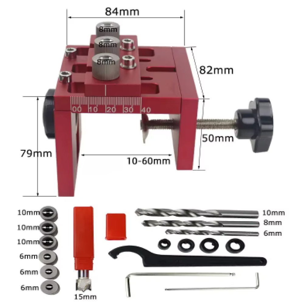 Set 24 Piezas Plantilla Sistema Minifix - Imagen 2