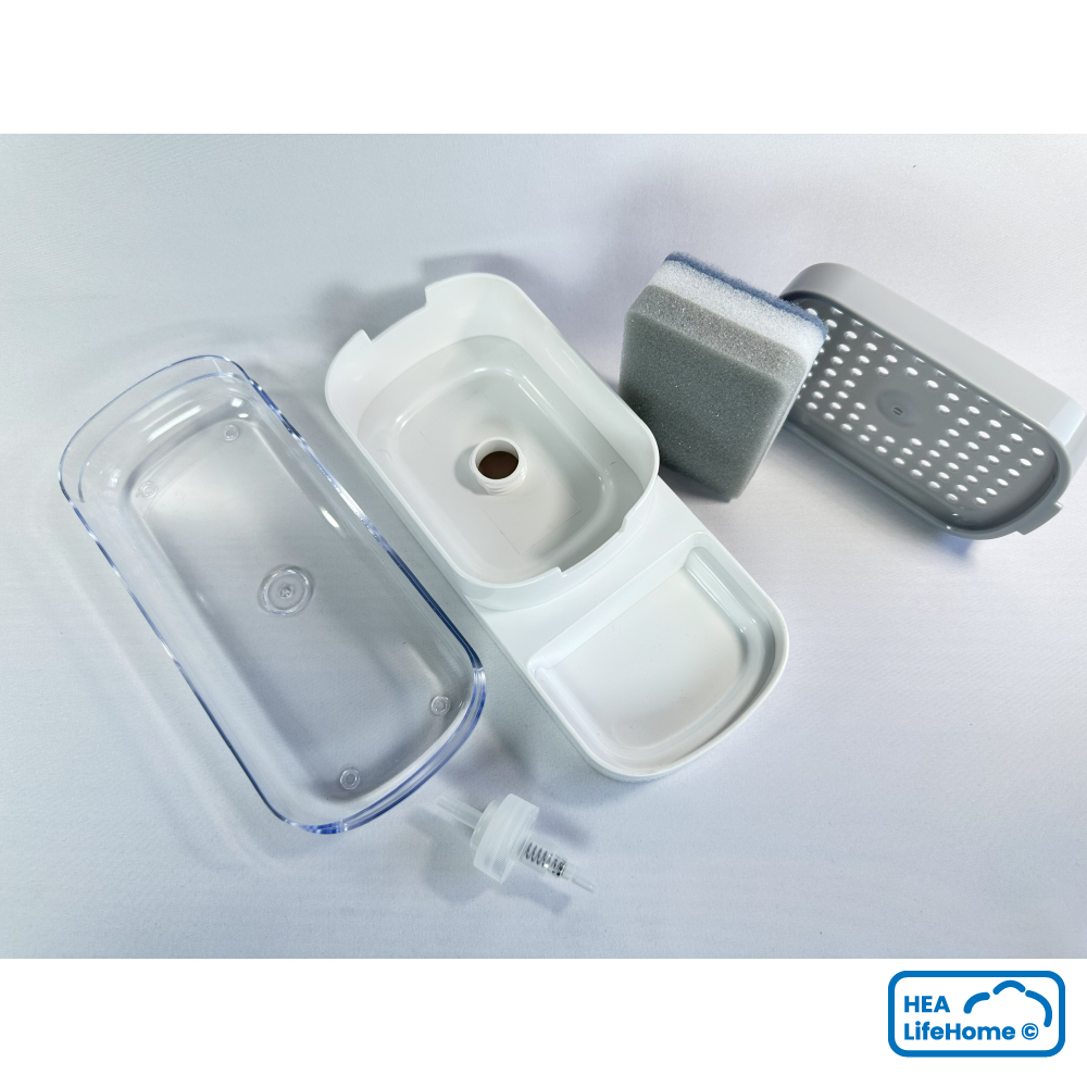 Dispensador de Jabón Líquido y Soporte de Esponja - Imagen 11