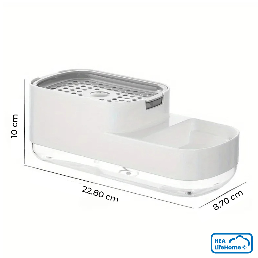 Dispensador de Jabón Líquido y Soporte de Esponja - Imagen 6