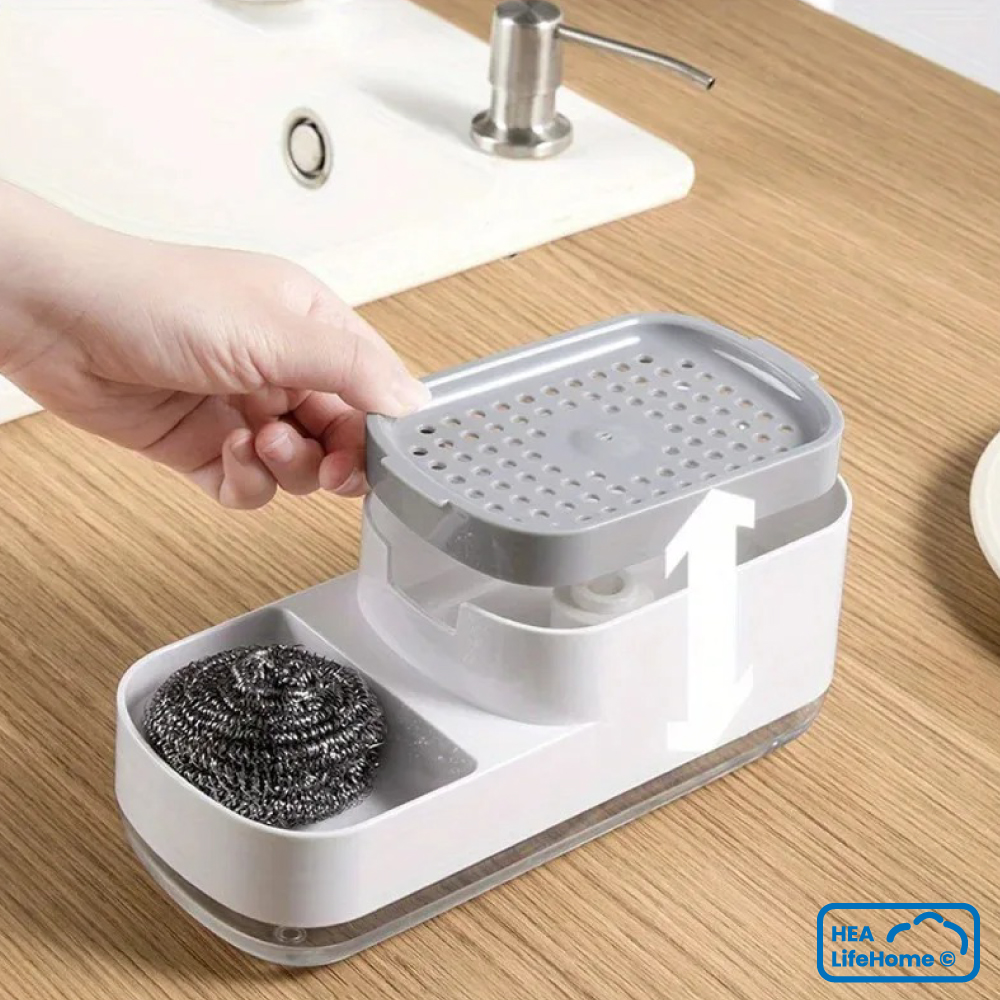 Dispensador de Jabón Líquido y Soporte de Esponja - Imagen 5