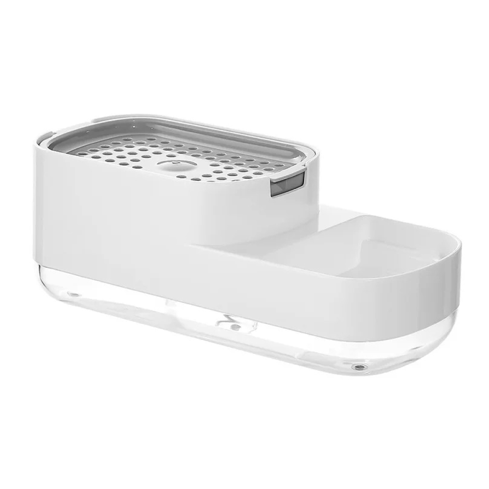 Dispensador de Jabón Líquido y Soporte de Esponja