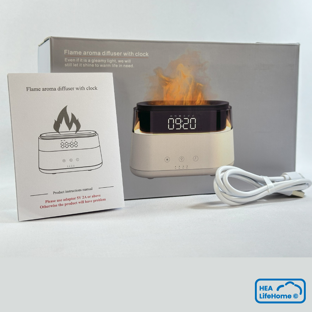 Difusor 180 ml Ultrasonic Reloj Despertador - Imagen 9