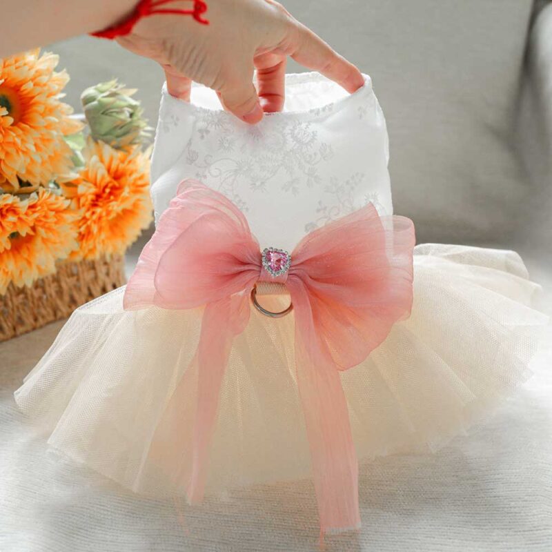 Arnés vestido blanco para hembras - Imagen 9