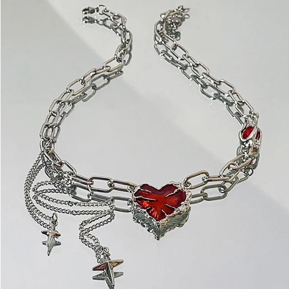 Collar corazón Plateado - Imagen 7