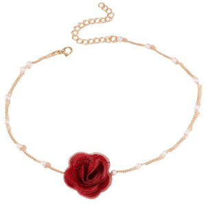 Collar floral bohemio elegante