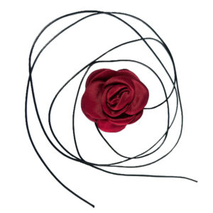 Collar Tul Rosa Roja