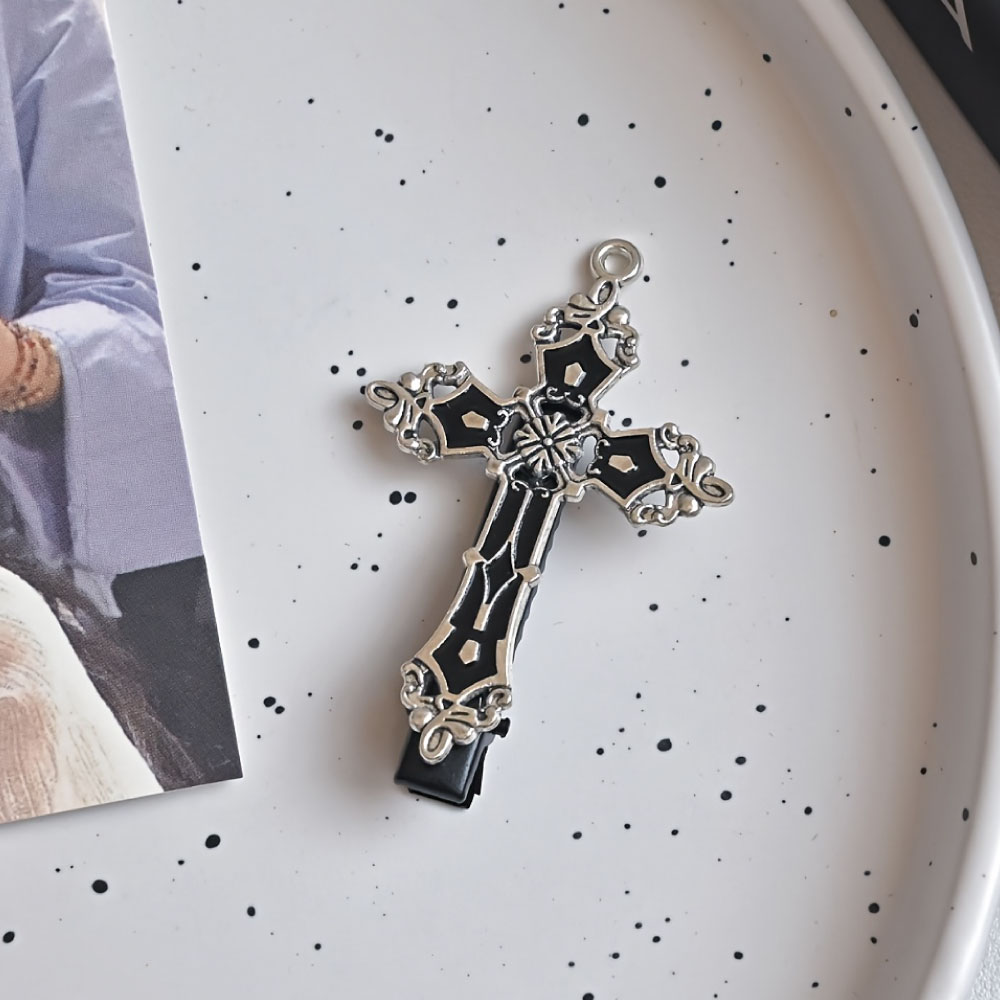 Gancho de Pelo Cruz Gótico Vintage - Imagen 2