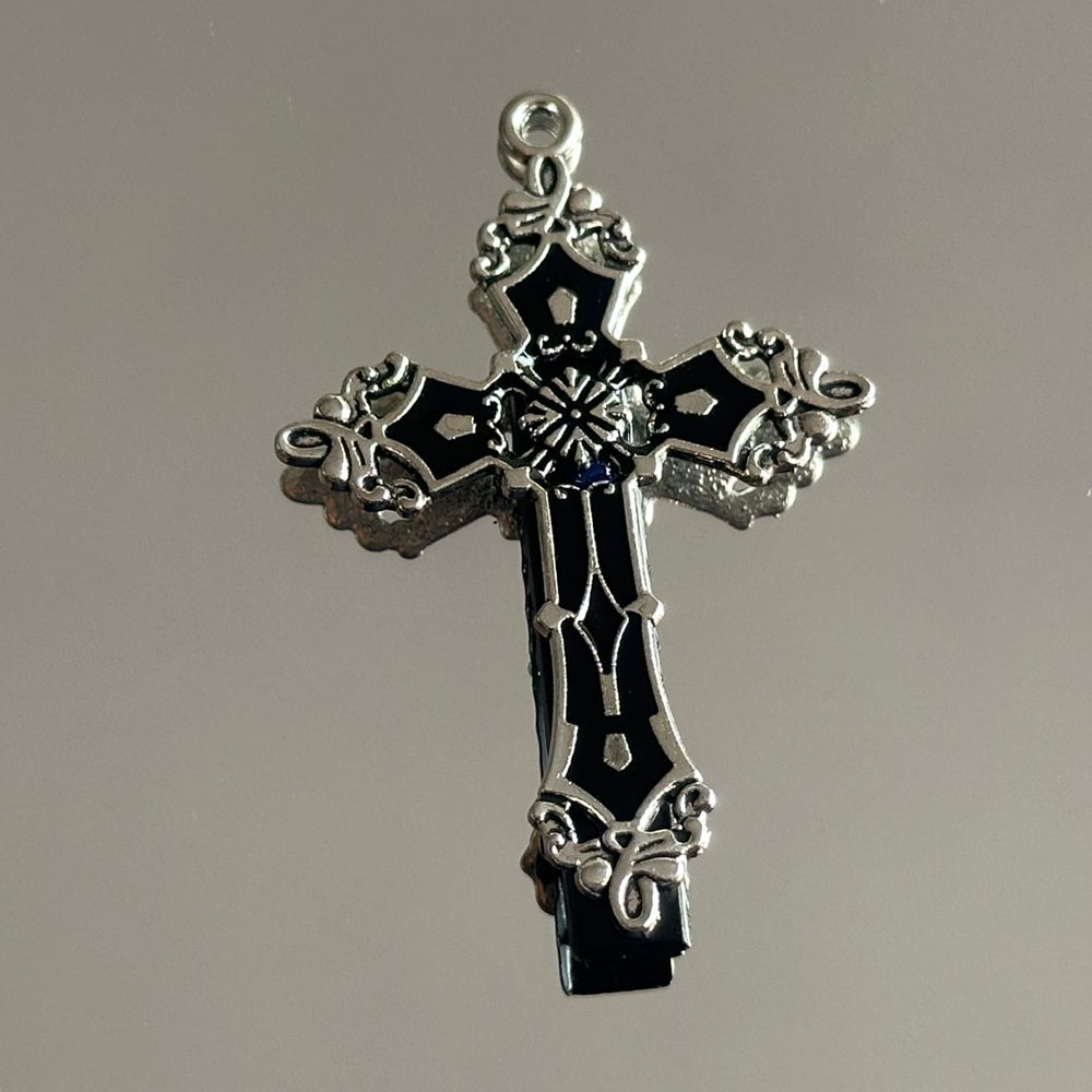 Gancho de Pelo Cruz Gótico Vintage - Imagen 4