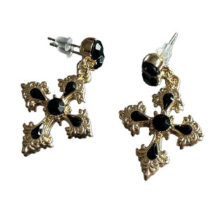 Pendientes elegantes con Cruz Gótica