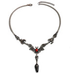 Collar de Murcielago Gótico y Ataúd