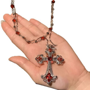 Doble Collar de Cruz Gótico