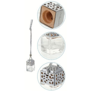 AMBIENTADOR COLGANTE VIDRIO PARA AUTO AROMATERAPIA 5 ML