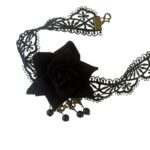 Gargantilla Gotica De Rosa Negra - Araalis