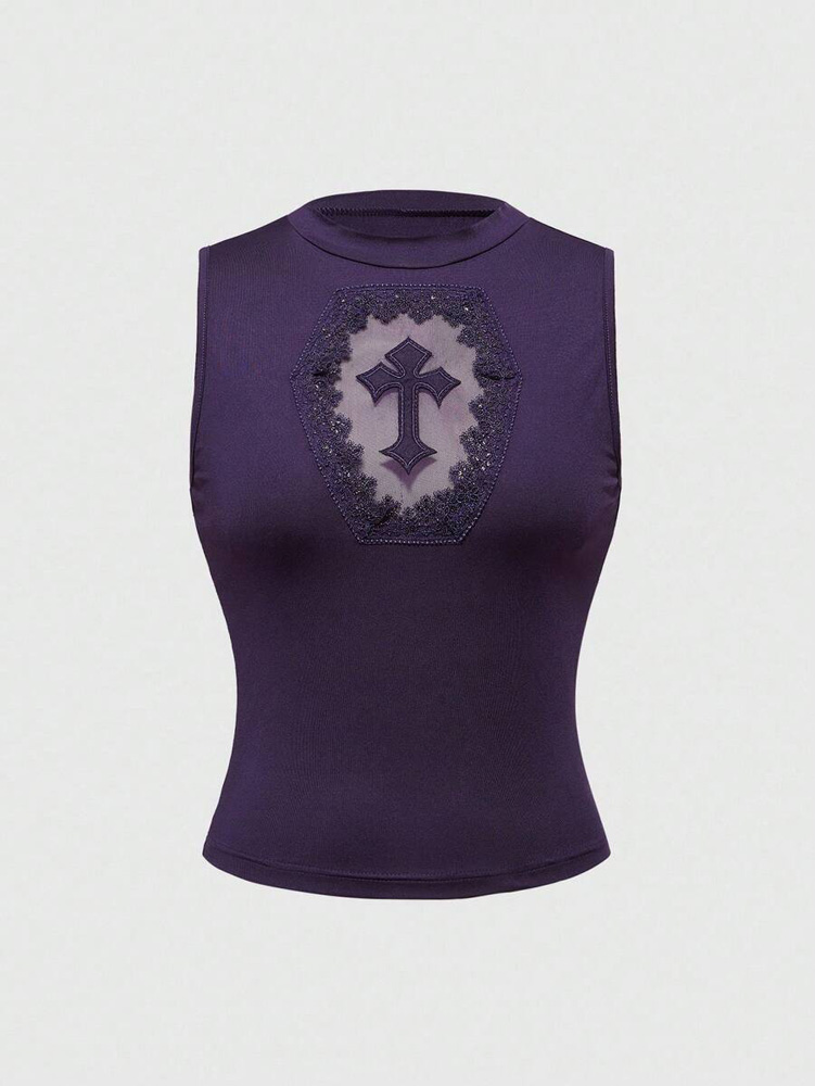 Top Gótica Morado - M - Imagen 4
