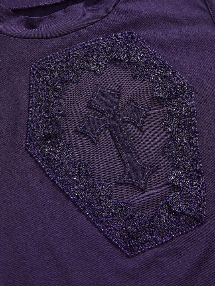 Top Gótica Morado - M - Imagen 3