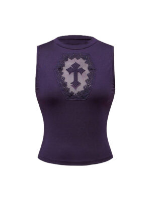 Top Gótica Morado - M