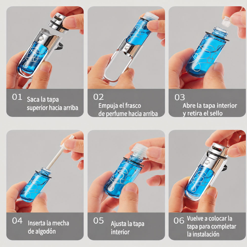 Ambientador recargable Premium para auto 6ml - Imagen 2